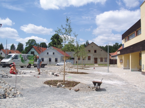 Výsadba stromů a zatravnění Výsadba stromů a zatravnění